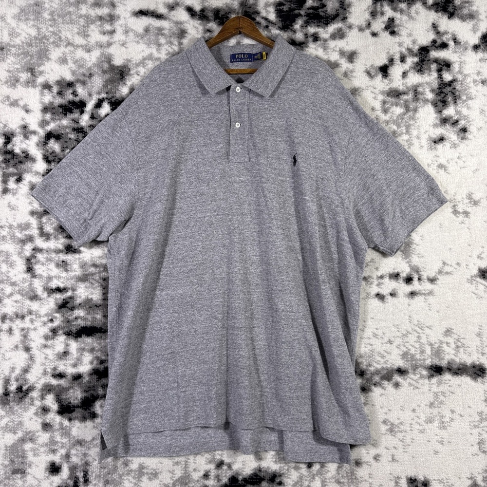 Polo Ralph‎ Lauren Polo Shirt Mens Size 3XB Gray Preppy Comfort Casual Career